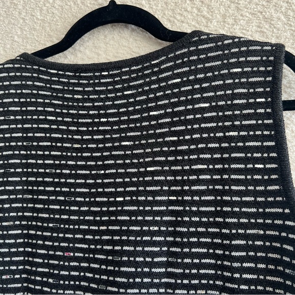 St. John Sport Women’s Black Wool Blend Zipper Cardigan Sweater Set Size Large - Picture 10 of 16